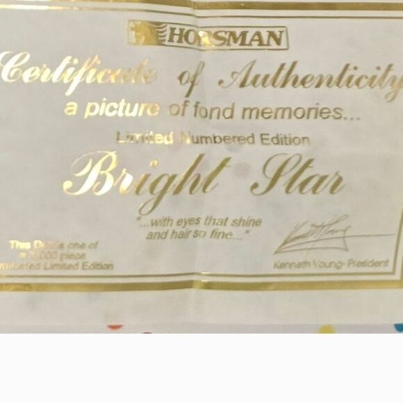 🎄🛍❤️VINTAGE SHINING STAR HORSMAN SHIRLEY TEMPLE DOLL 18 INCHES W/ CERTIFICATE - Picture 9 of 10